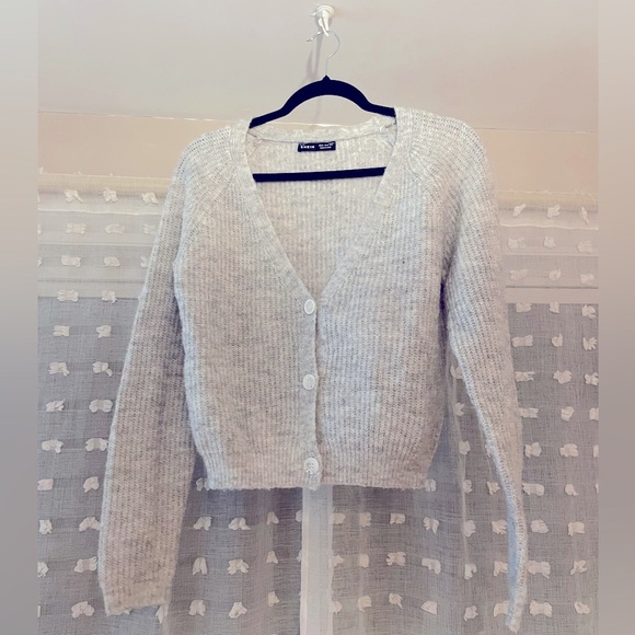 Cropped grey cardigan - Picture 1 of 1